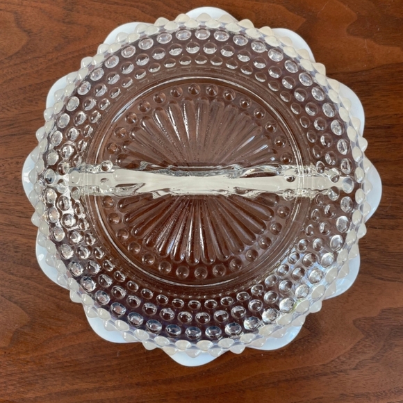 Vintage Glass Divided Plate - Picture 2 of 5